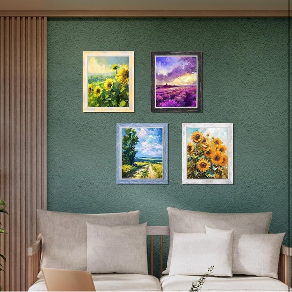 Rustic Multi-Color Picture Frame Set - Picture 2 of 4